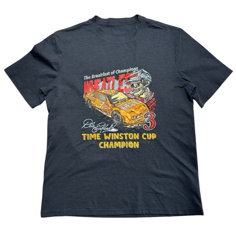 Dale Earnhardt The Breakfast of Champion Whreatles Graphic T-Shirt Men's Size S